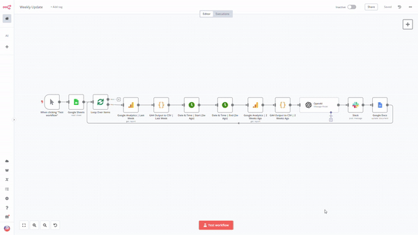 Weekly Update AI Workflow